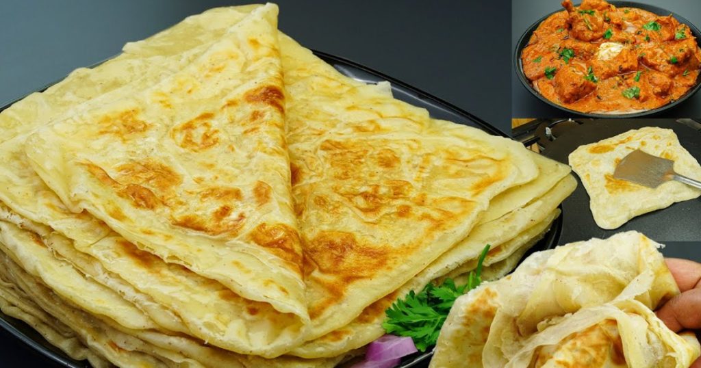 Special Tasty Layer Roti And Chicken Curry