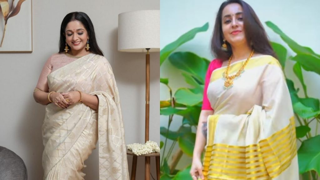 Kavya And Bhama New Saree