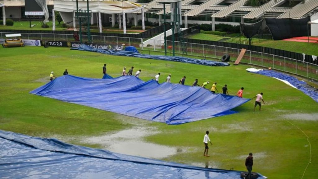 Afghanistan Test Abandoned Without A Ball Bowled