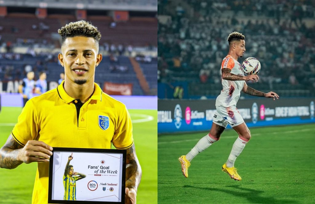 Noah Sadaoui now has 10 goal contribution for Kerala Blasters in this season