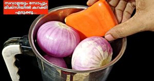 onion and soap